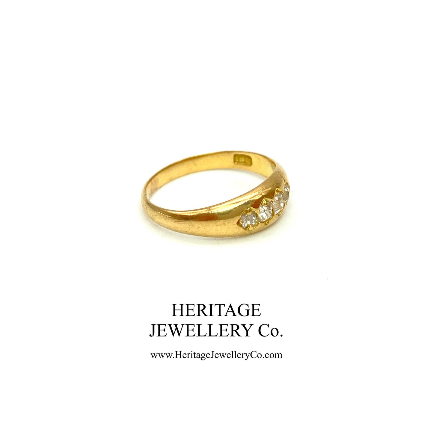 Antique 4-Stone Diamond Gypsy Ring