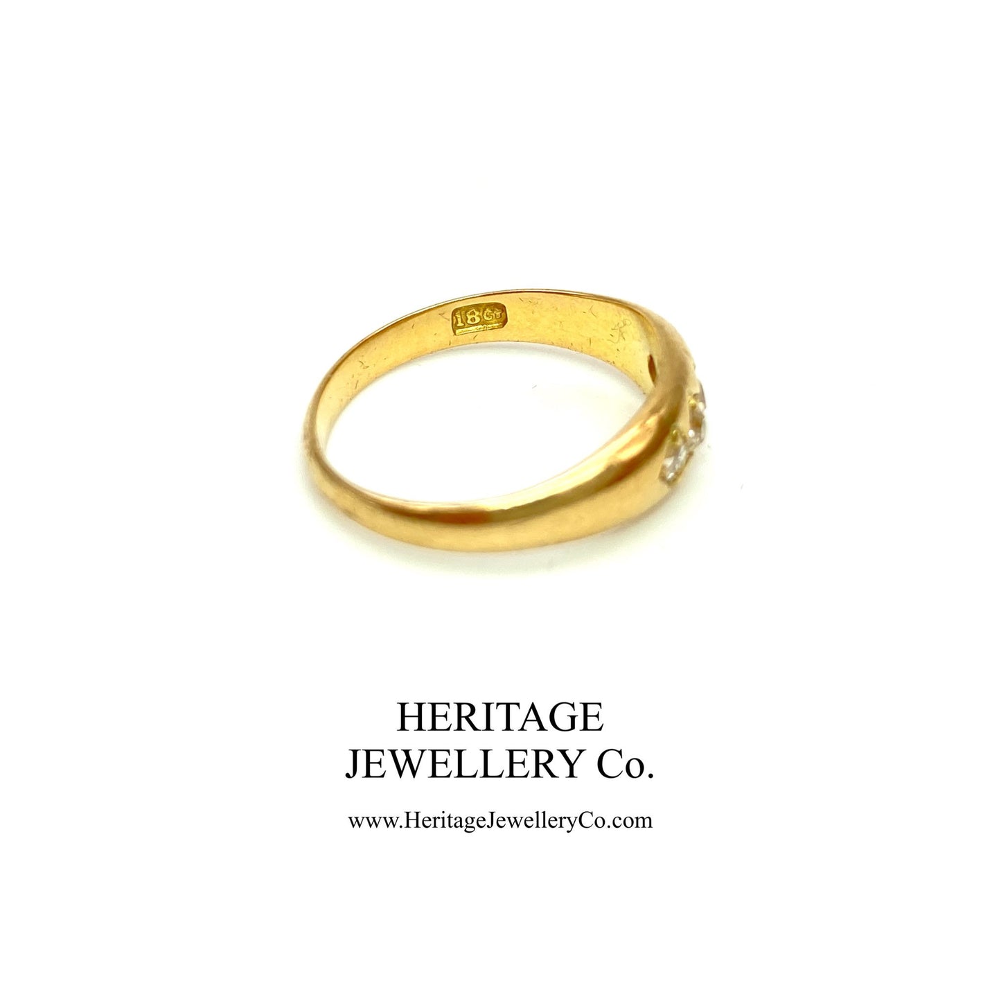 Antique 4-Stone Diamond Gypsy Ring