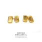 Antique Art Deco Gold Cufflinks with Antique Box