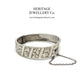 Antique Victorian Silver Bangle Bracelet (c. 1884)