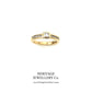 Square-Cut Diamond Ring with Diamond Shoulders