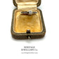 Square-Cut Diamond Ring with Diamond Shoulders