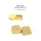 Antique Art Deco Gold Cufflinks with Antique Box