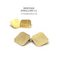 Antique Art Deco Gold Cufflinks with Antique Box