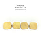 Antique Art Deco Gold Cufflinks with Antique Box