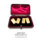 Antique Art Deco Gold Cufflinks with Antique Box