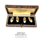 Antique Gold Cufflinks with Antique Box