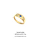 Edwardian Sapphire and Diamond Gypsy Ring (c. 1909)