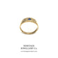 Edwardian Sapphire and Diamond Gypsy Ring (c. 1909)