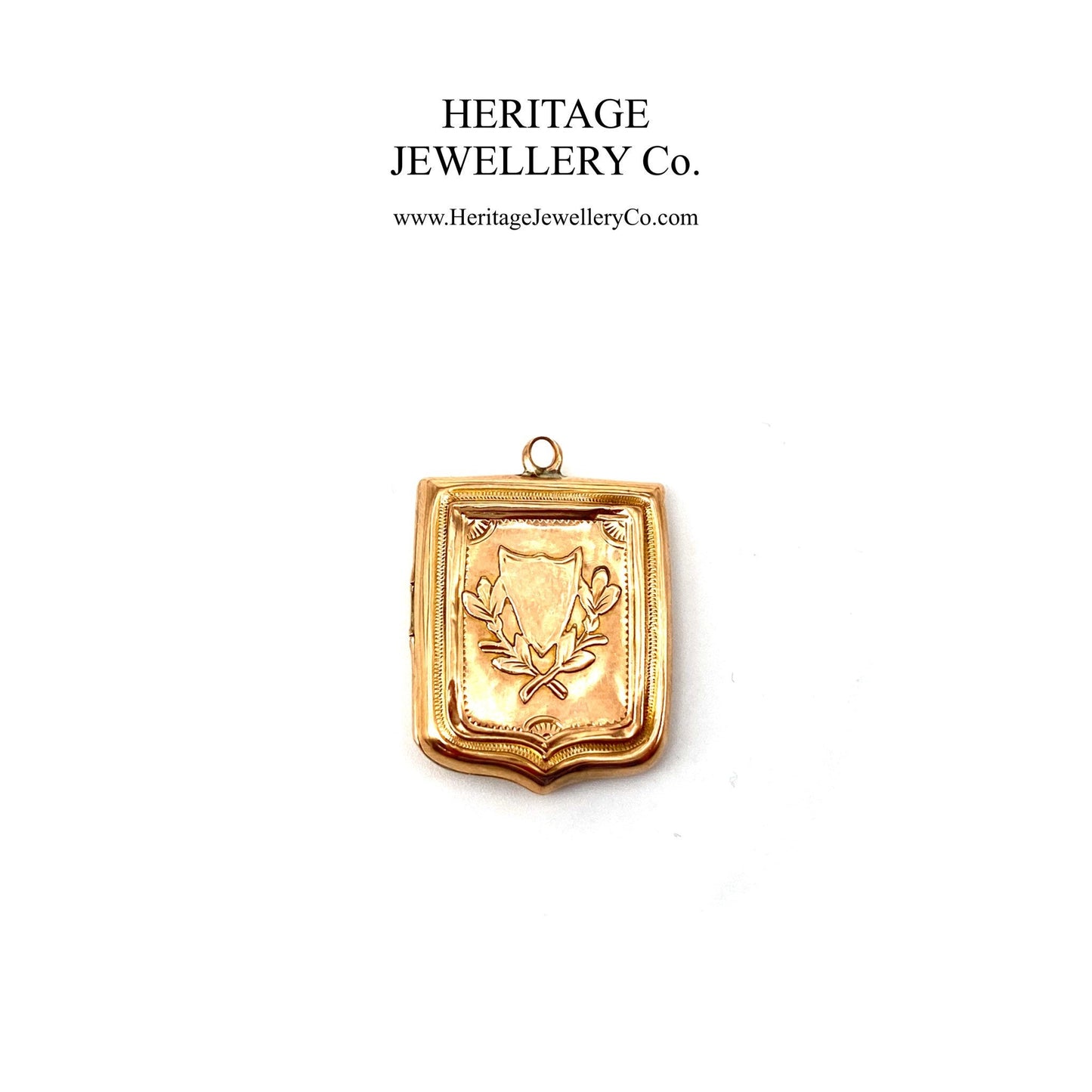 Antique Victorian Rose Gold Shield Locket