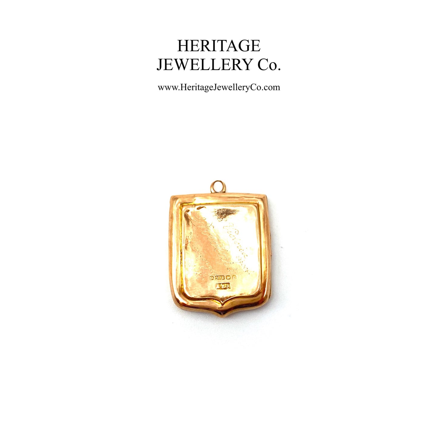 Antique Victorian Rose Gold Shield Locket