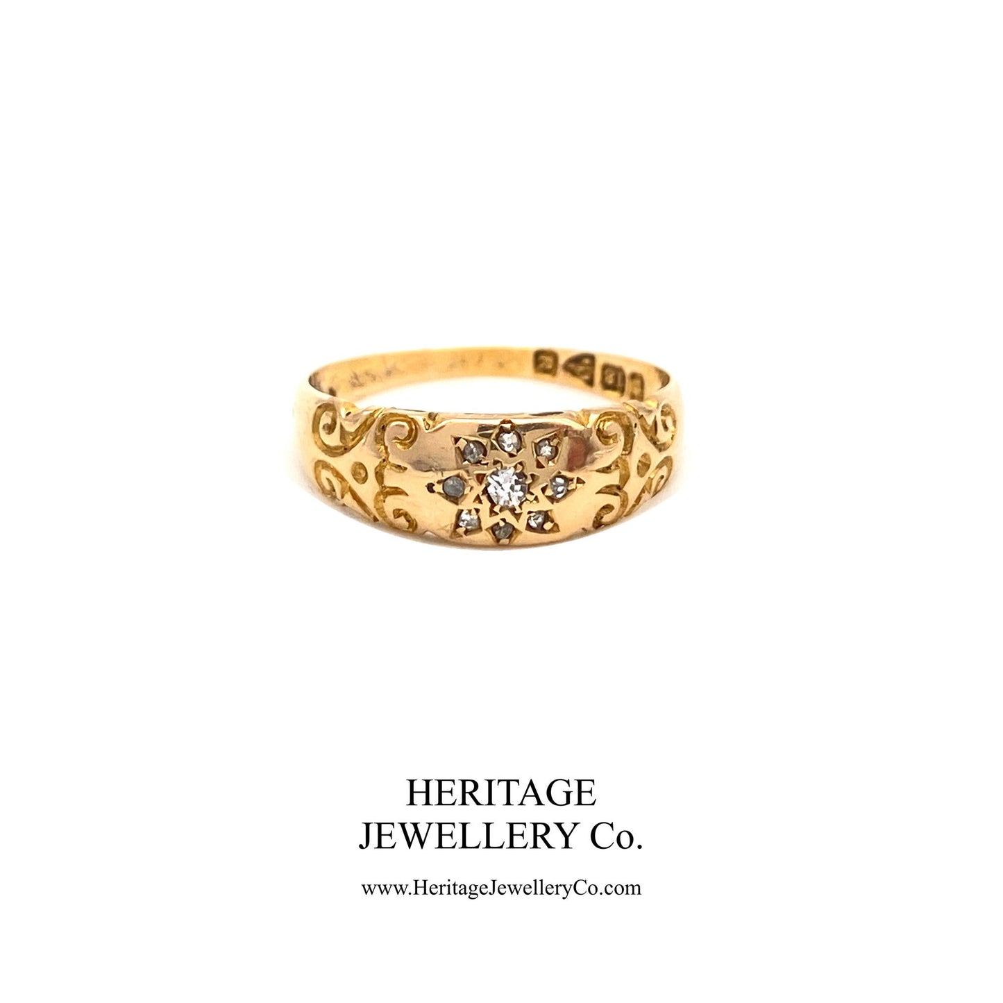 Victorian Diamond Gypsy Ring (c. 1900)