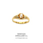 Victorian Solitaire Diamond Gypsy Ring (c. 1870-1900)