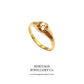 Victorian Solitaire Diamond Gypsy Ring (c. 1870-1900)