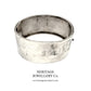 Antique Victorian Silver Bangle Bracelet with English Rose Motif (c. 1884)
