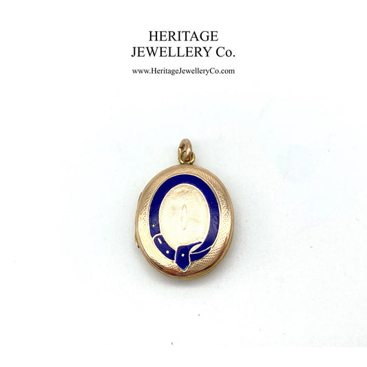 Antique Gold and Enamel Mourning Locket