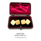 Antique Art Deco Gold Cufflinks with Antique Box