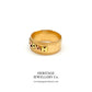 Victorian Rose Gold Mizpah Ring (c. 1882)