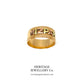 Victorian Rose Gold Mizpah Ring (c. 1882)