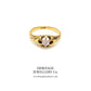 Victorian Solitaire Diamond Gypsy Ring (c. 1870-1900)