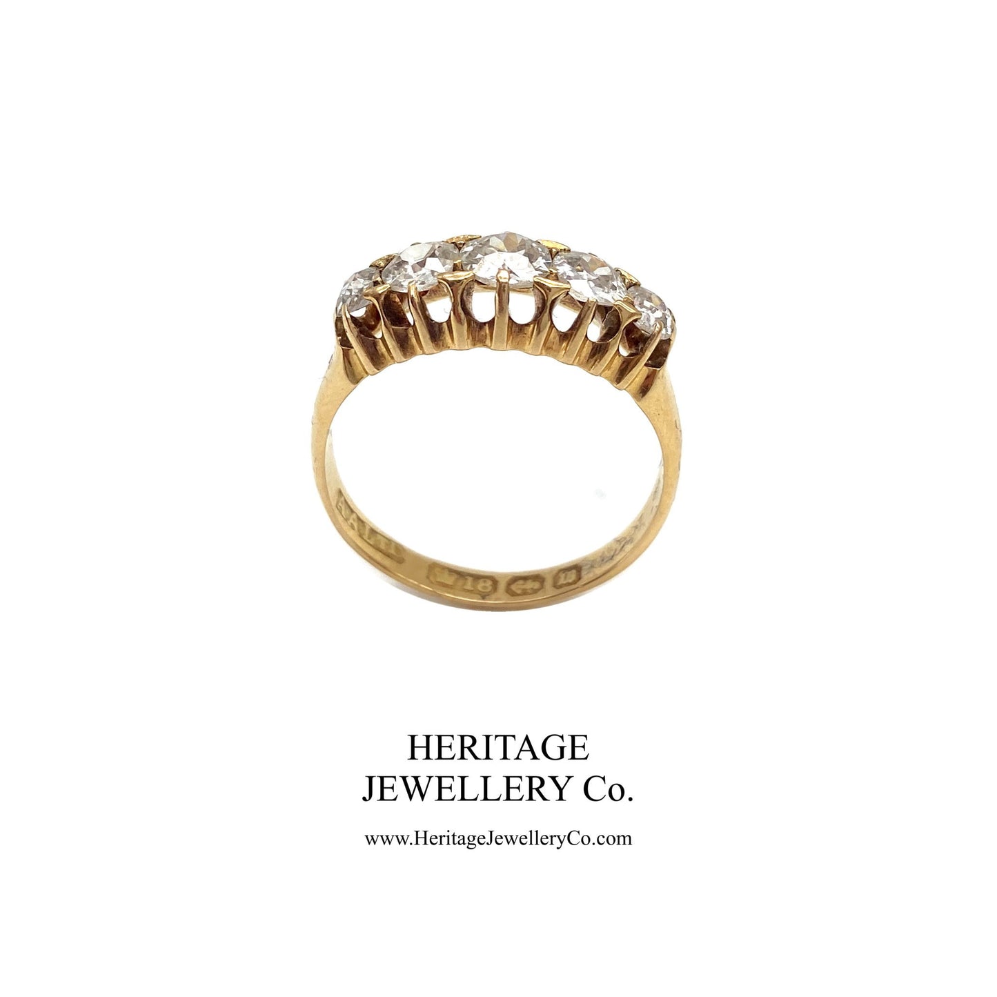 Victorian 5-Stone Diamond Ring (c.1886)