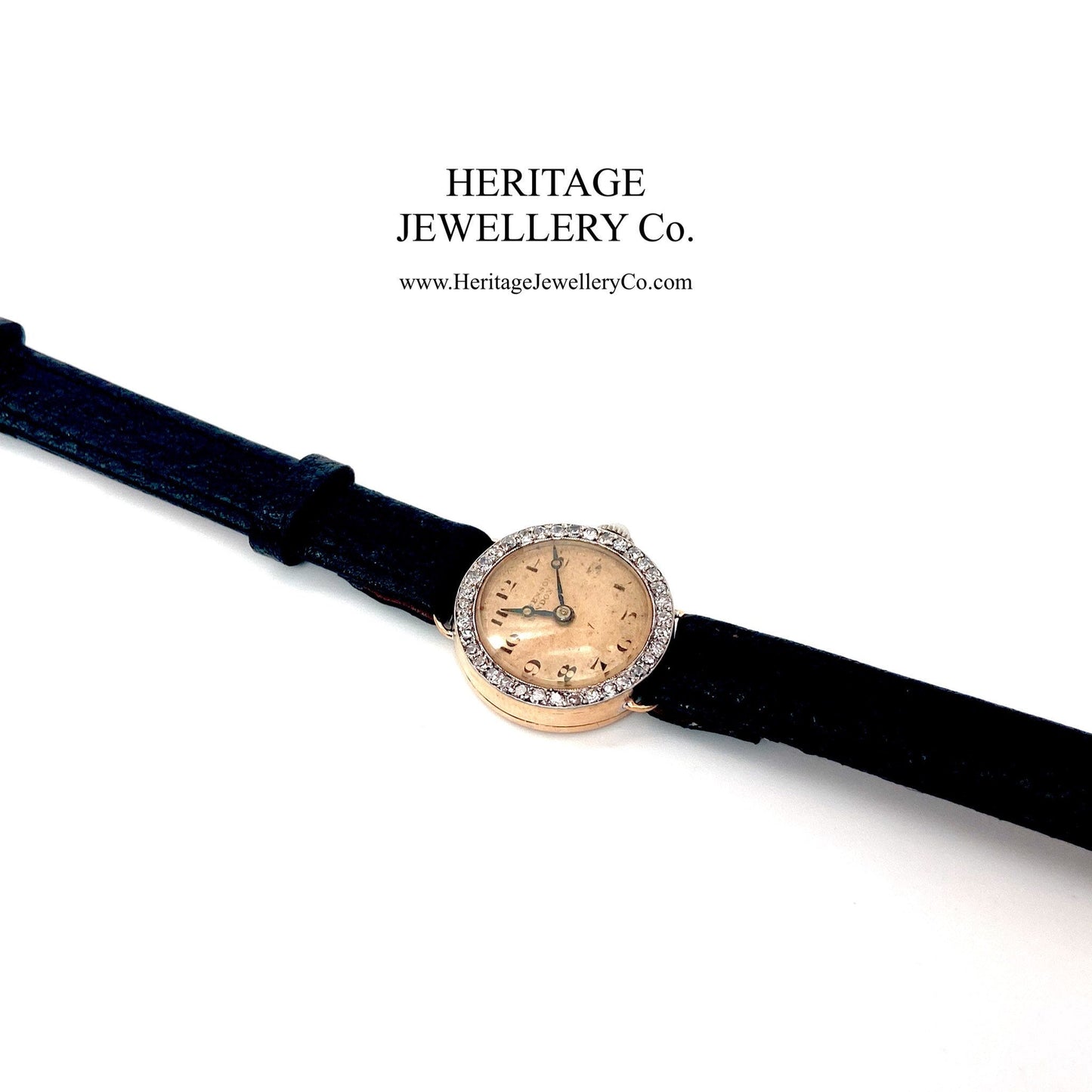 Antique Art Deco Platinum, Gold & Diamond Watch
