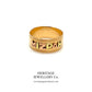 Victorian Rose Gold Mizpah Ring (c. 1882)