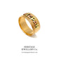 Victorian Rose Gold Mizpah Ring (c. 1882)