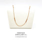 Antique Rose Gold Fancy Link Chain Necklace (16.5”)