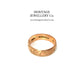 Antique Rose Gold Engraved Wide Band (c. 1917)