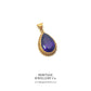 Amethyst Pear Drop Pendant Necklace