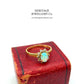 Vintage Fiery Opal and Diamond Ring