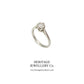 Vintage White Gold 0.50ct Diamond Solitaire Ring