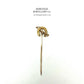 Antique Horseshoe & Crop Pin
