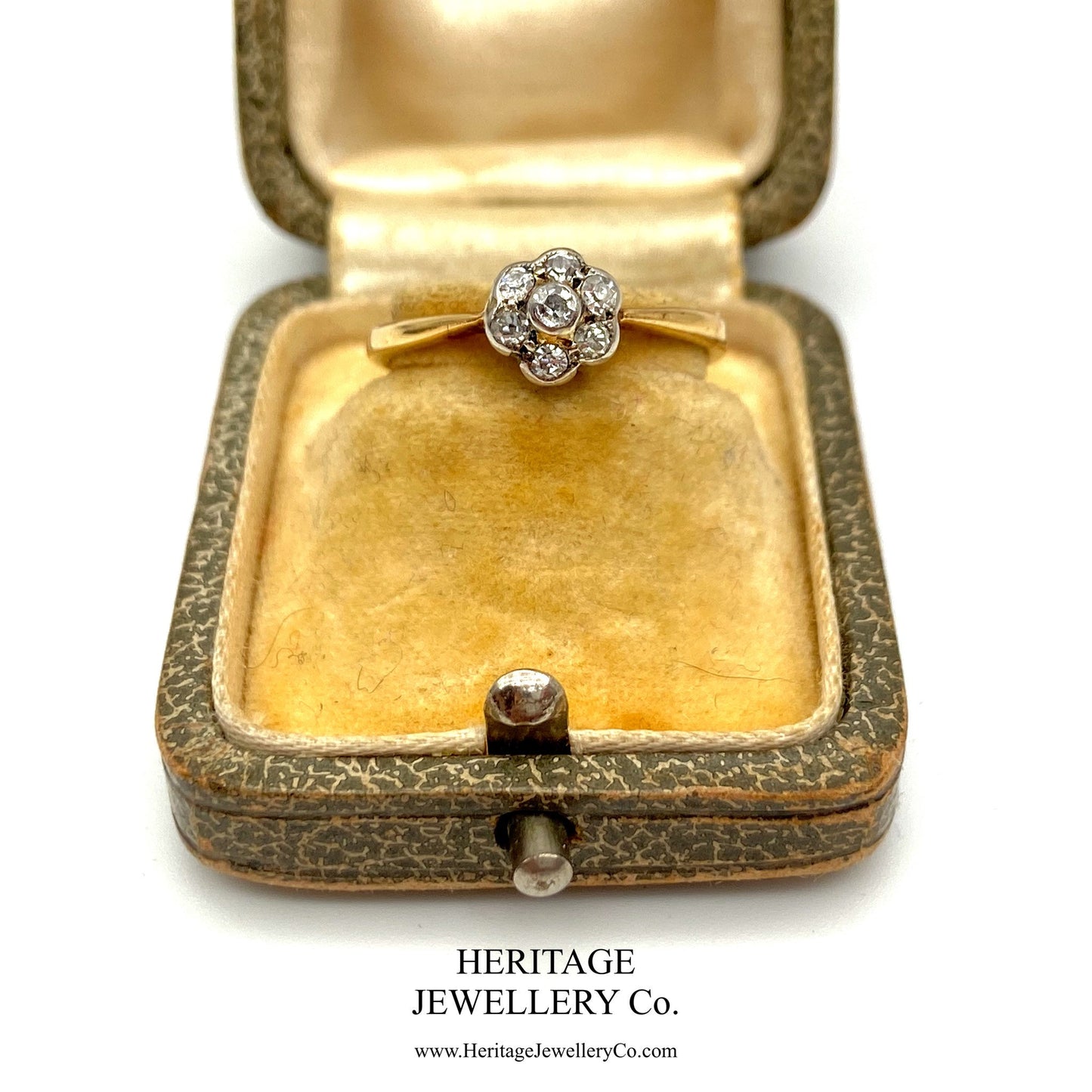 Antique Diamond Daisy Cluster Ring