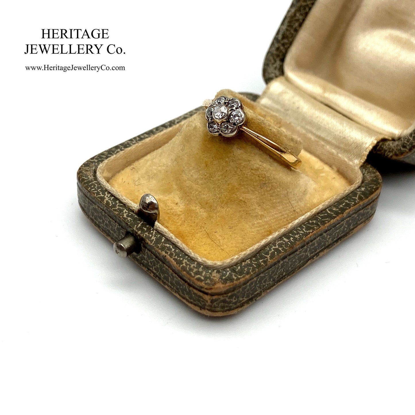 Antique Diamond Daisy Cluster Ring