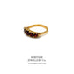Antique Half Hoop Garnet Ring