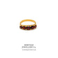 Antique Half Hoop Garnet Ring