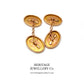 Edwardian Gold Cufflinks with Antique Box