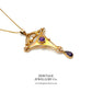 Art Nouveau Gold & Amethyst Pendant