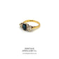 Vintage Sapphire and Diamond Trilogy Ring