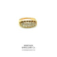 Antique Gold Two-Row Diamond Ring