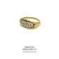 Antique Gold Two-Row Diamond Ring