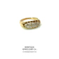 Antique Gold Two-Row Diamond Ring