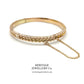 Mid-Victorian Gold Bangle Bracelet (c. 1888) with Bangle Box