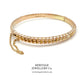 Mid-Victorian Gold Bangle Bracelet (c. 1888) with Bangle Box
