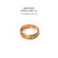 Antique Rose Gold Engraved Wide Band (c. 1917)