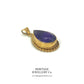 Amethyst Pear Drop Pendant Necklace