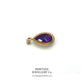 Amethyst Pear Drop Pendant Necklace