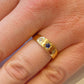 Edwardian Sapphire and Diamond Gypsy Ring (c. 1909)